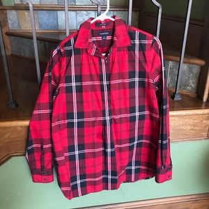 Lands' End plaid tunic